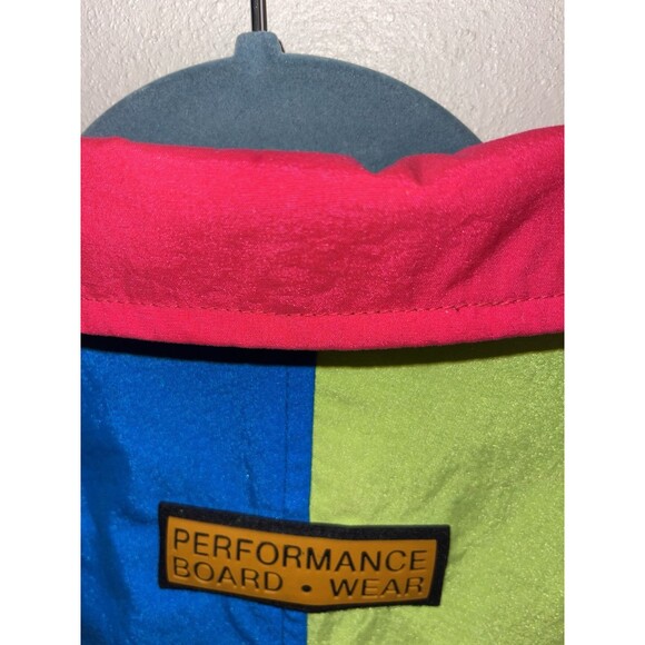VTG 80’s Neon Ocean Pacific OP Pull Over Jacket Performance Board Wear Size M - Picture 11 of 14